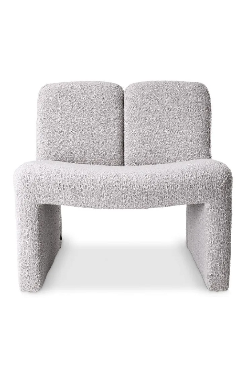 Fauteuil bouclé gris | Eichholtz Macintosh | Meubleluxe.fr