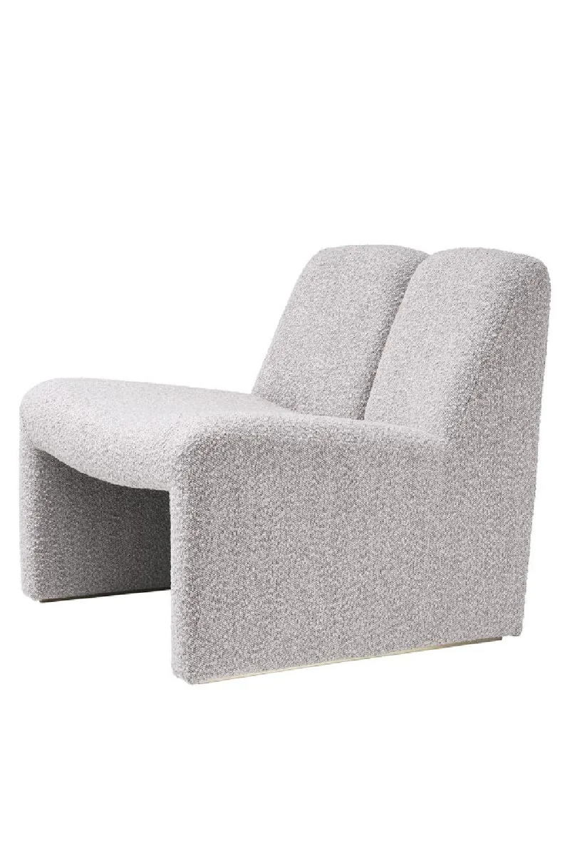 Fauteuil bouclé gris | Eichholtz Macintosh | Meubleluxe.fr