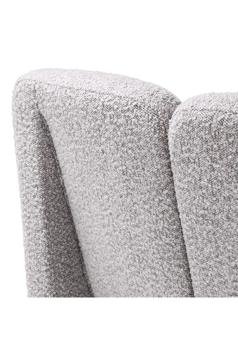 Fauteuil bouclé gris | Eichholtz Macintosh | Meubleluxe.fr