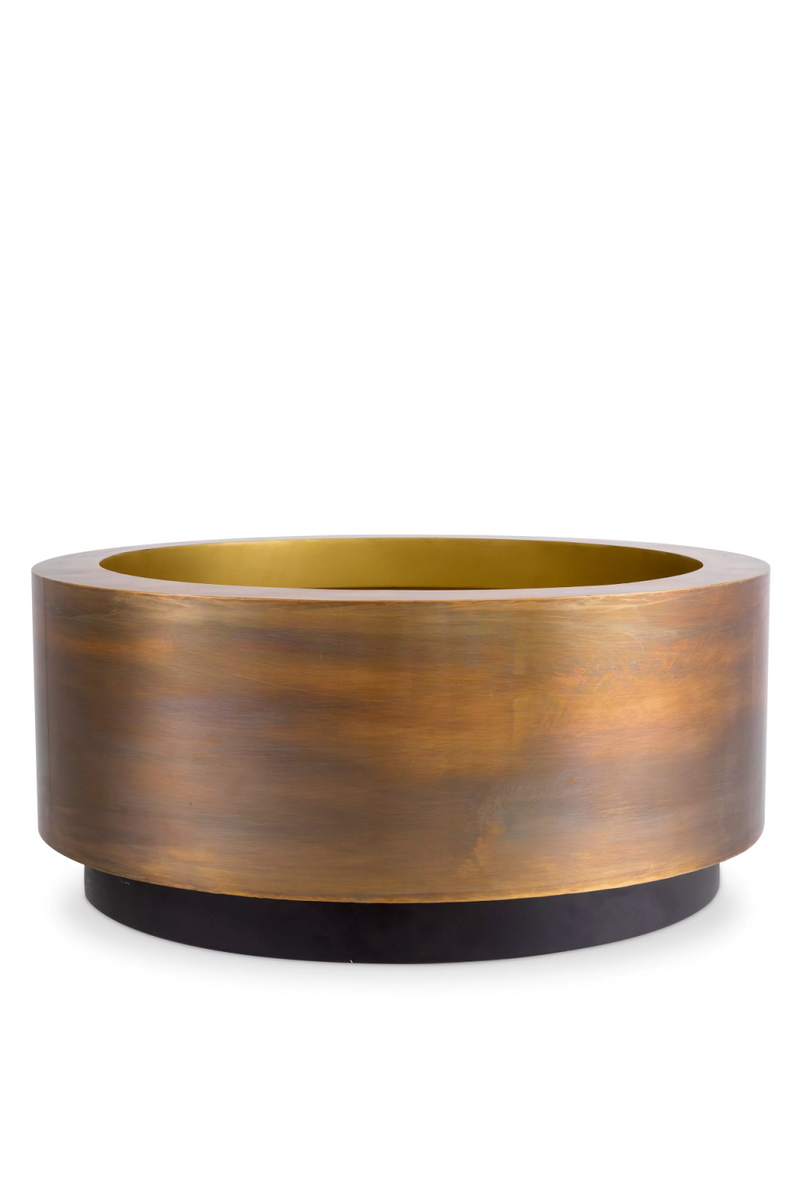Jardinière ronde en laiton vintage | Eichholtz Jasper XS | OROA.fr
