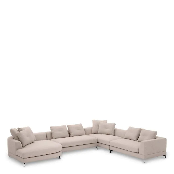 7 seater sofa Aveiro sand | Eichholtz Moderno L