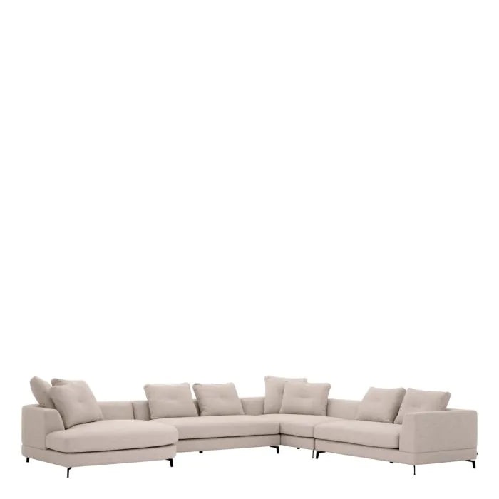 7 seater sofa Aveiro sand | Eichholtz Moderno L