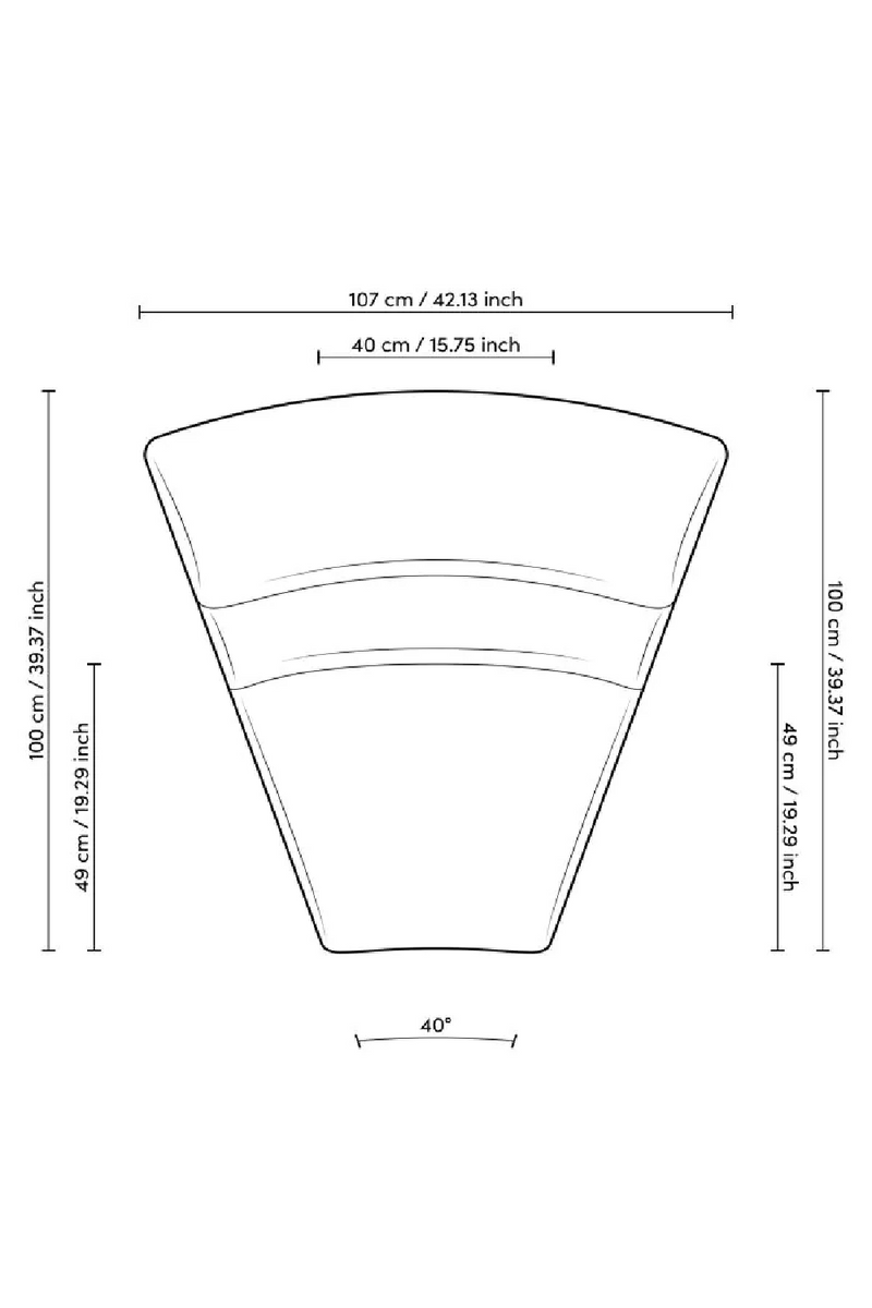 Off-white Lyssa modular sofa (inner corner module) | Eichholtz Lindau