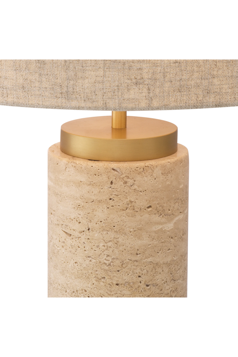 Lampe de table en travertin | Eichholtz Lxry | Meubleluxe.fr