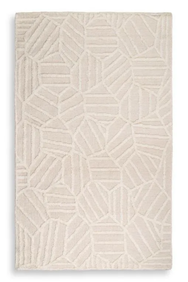 Tapis ivoire 100% laine 300 x 400 cm | Eichholtz San Juan | Meubleluxe.fr