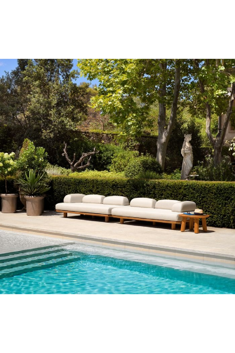 Canapé D’Extérieur A Cadre En Teck Naturel | Eichholtz Nomade | OROA.fr