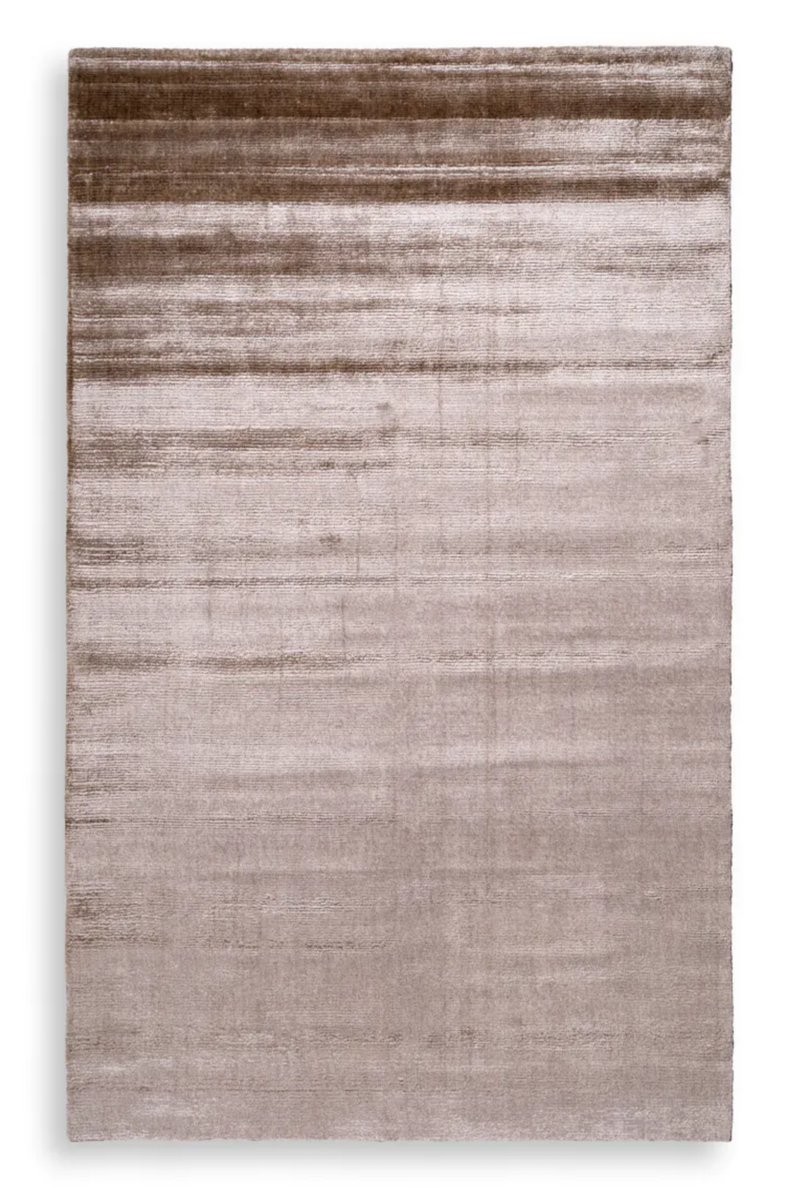 Tapis marron en soie de bananier 300 x 400 cm | Eichholtz Asuri | Meubleluxe.fr