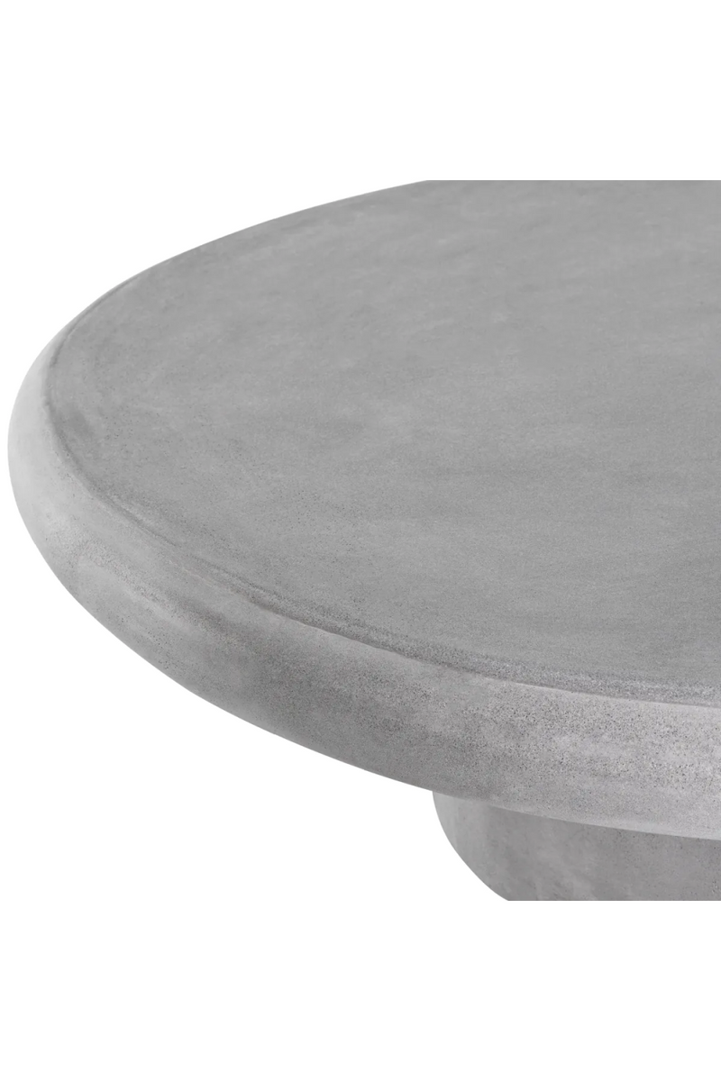 Table basse d'extérieur en béton résine gris | Eichholtz Erato | Meubleluxe.fr