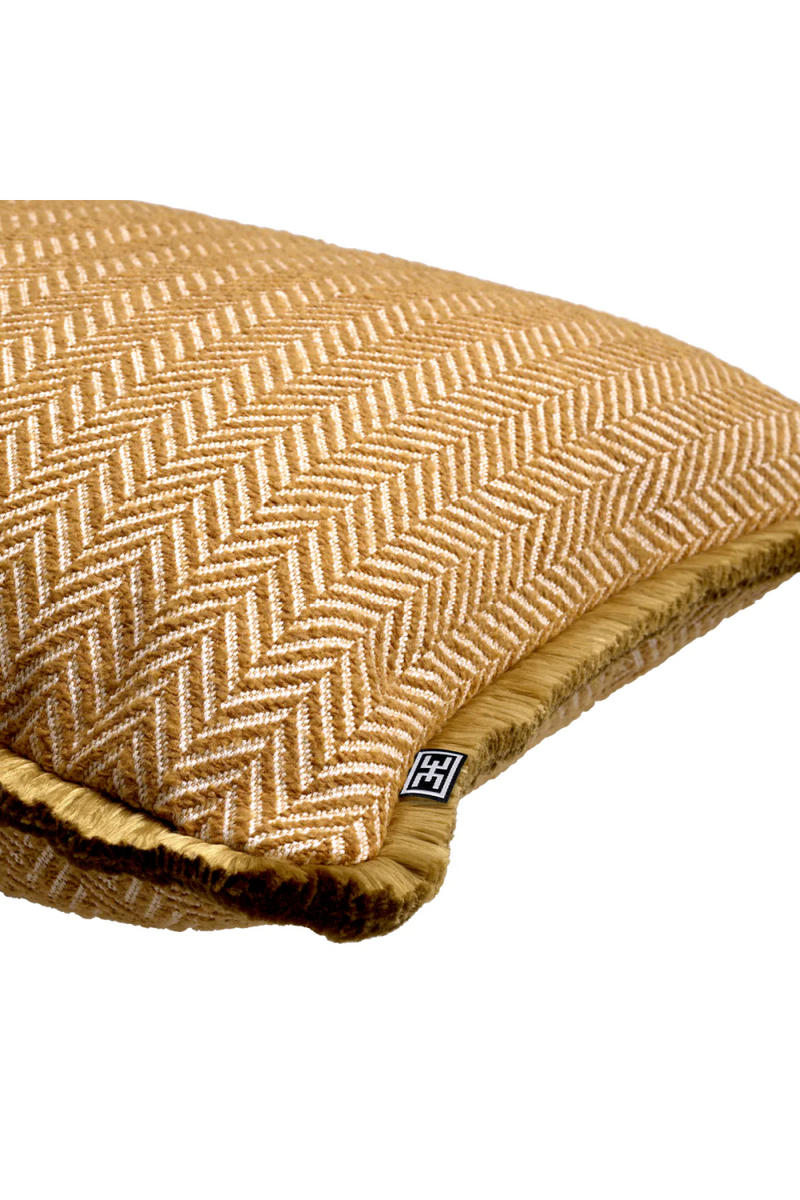 Coussin décoratif jaune ocre | Eichholtz Kauai L | Meubleluxe.fr