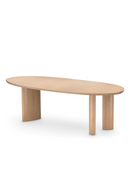 Table de salle à manger en chêne naturel | Eichholtz Lindner | Meubleluxe.fr