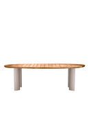 Table de salle à manger en bois d'extérieur | Eichholtz Free Form | Meubleluxe.fr