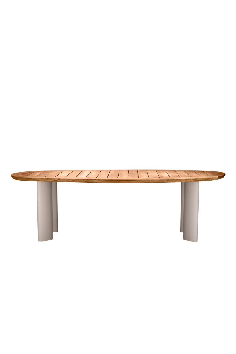 Table de salle à manger en bois d'extérieur | Eichholtz Free Form | Meubleluxe.fr