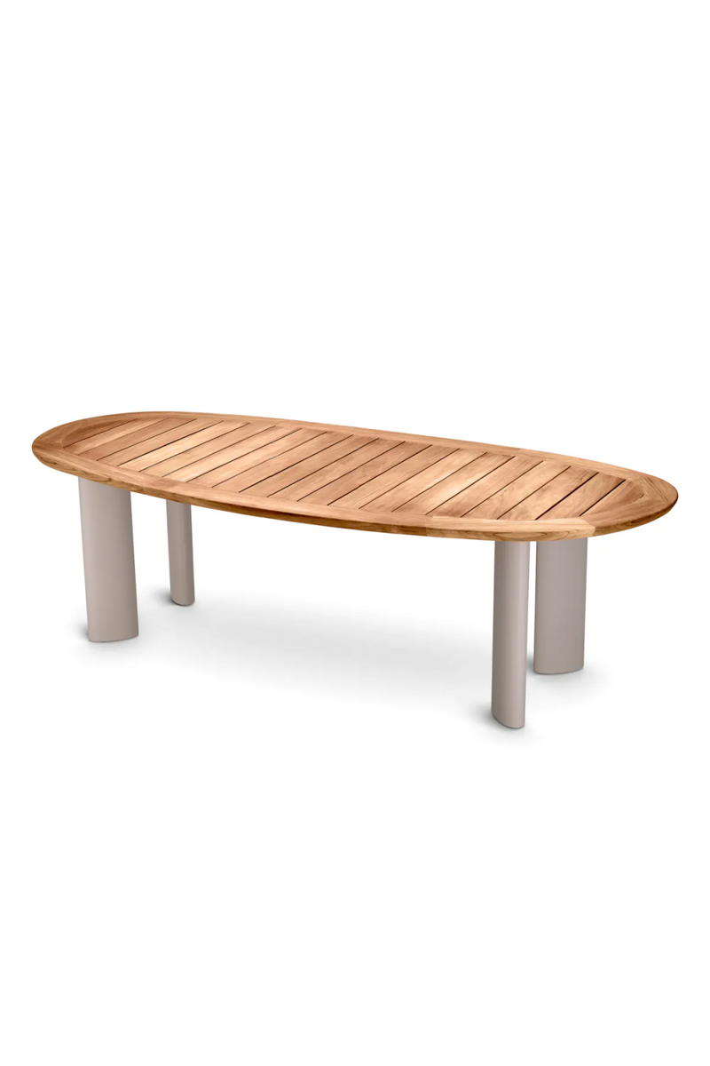 Table de salle à manger en bois d'extérieur | Eichholtz Free Form | Meubleluxe.fr