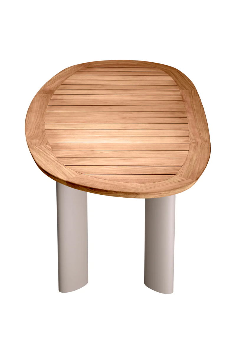 Table de salle à manger en bois d'extérieur | Eichholtz Free Form | Meubleluxe.fr