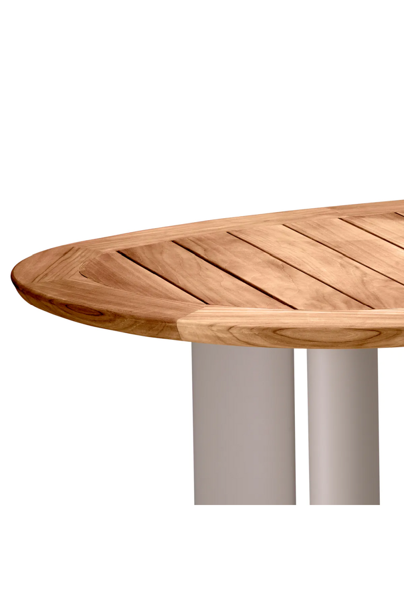 Table de salle à manger en bois d'extérieur | Eichholtz Free Form | Meubleluxe.fr