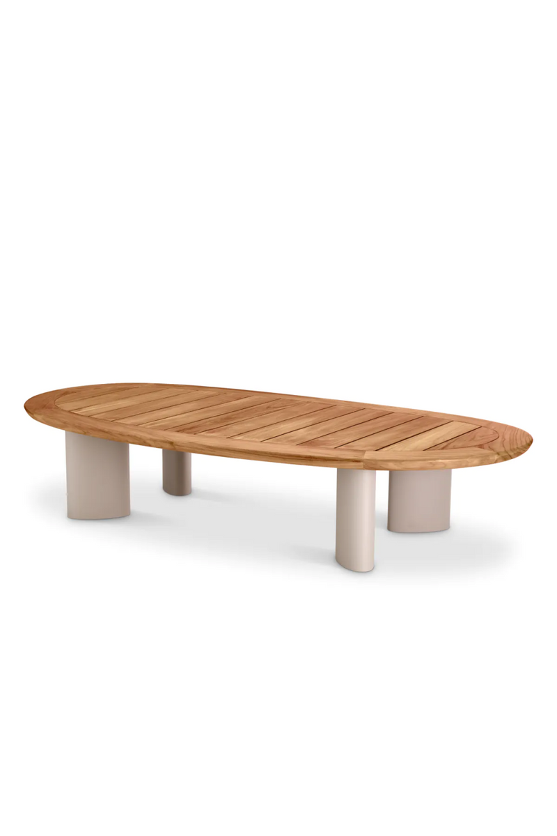 Table basse en bois d'extérieur | Eichholtz Free Form | Meubleluxe.fr