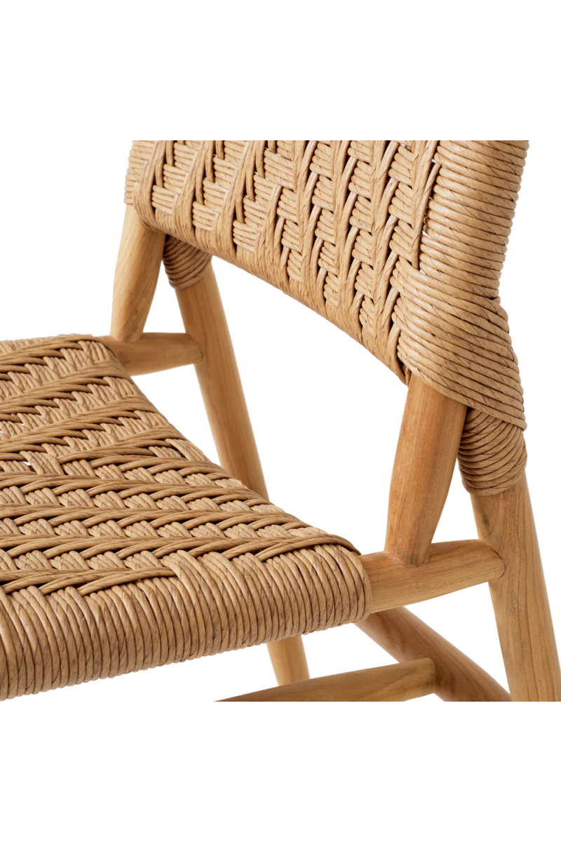 Chaise de salle à manger d'extérieur en teck (lot de 2) | Eichholtz Laroc | Meubleluxe.fr