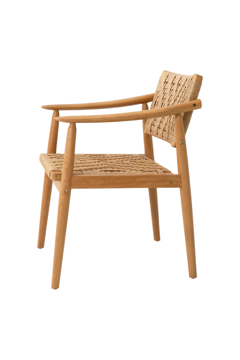 Chaise de salle à manger d'extérieur en teck (lot de 2) | Eichholtz Coral Bay | Meubleluxe.fr