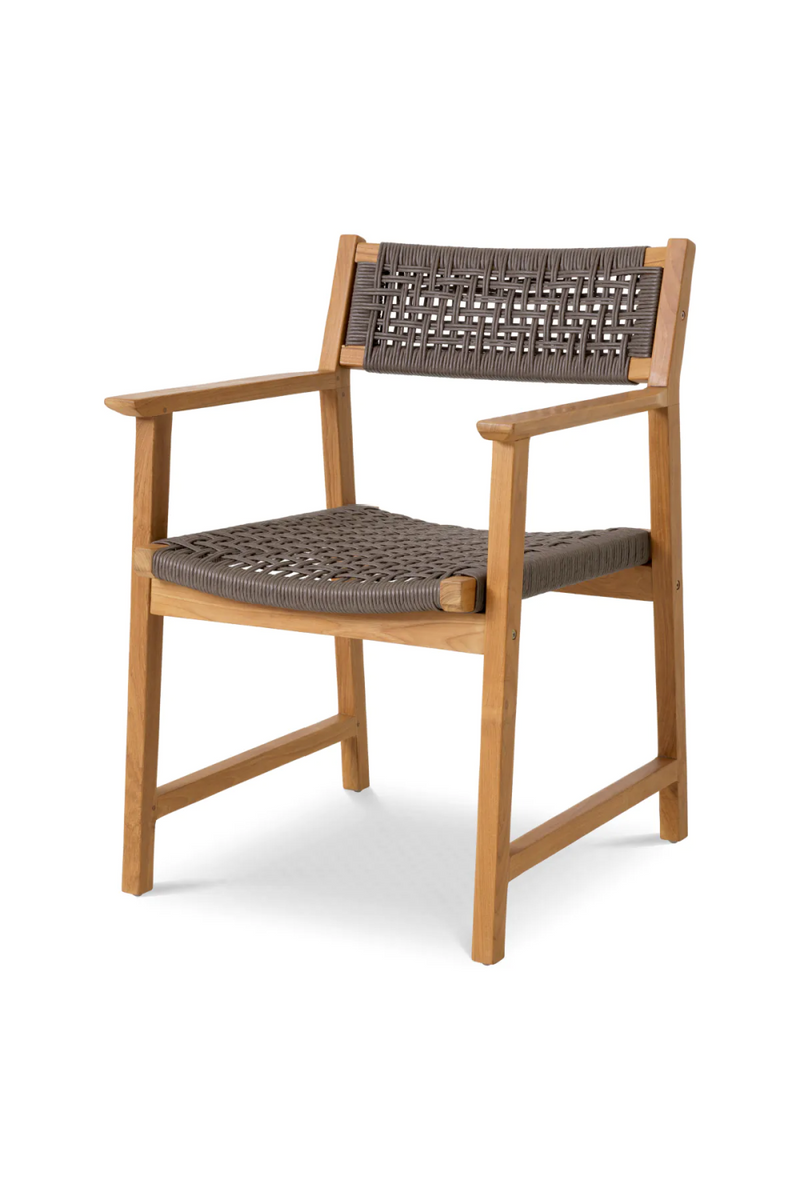 Chaise de salle à manger d'extérieur en teck (lot de 2) | Eichholtz Cancun | Meubleluxe.fr