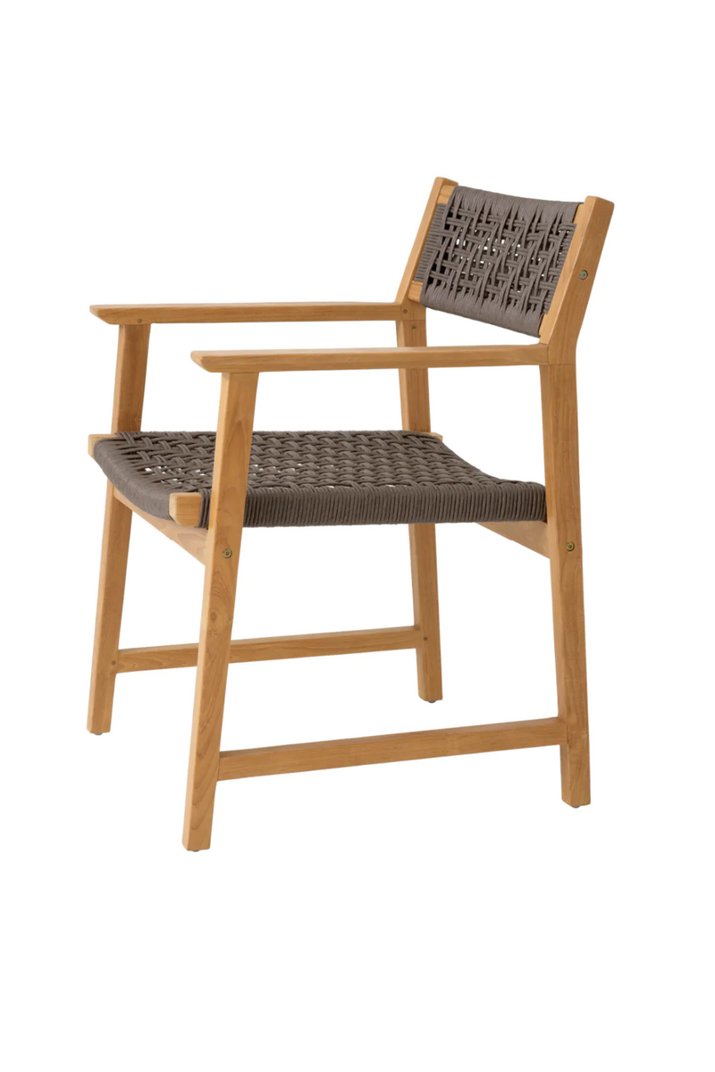 Chaise de salle à manger d'extérieur en teck (lot de 2) | Eichholtz Cancun | Meubleluxe.fr