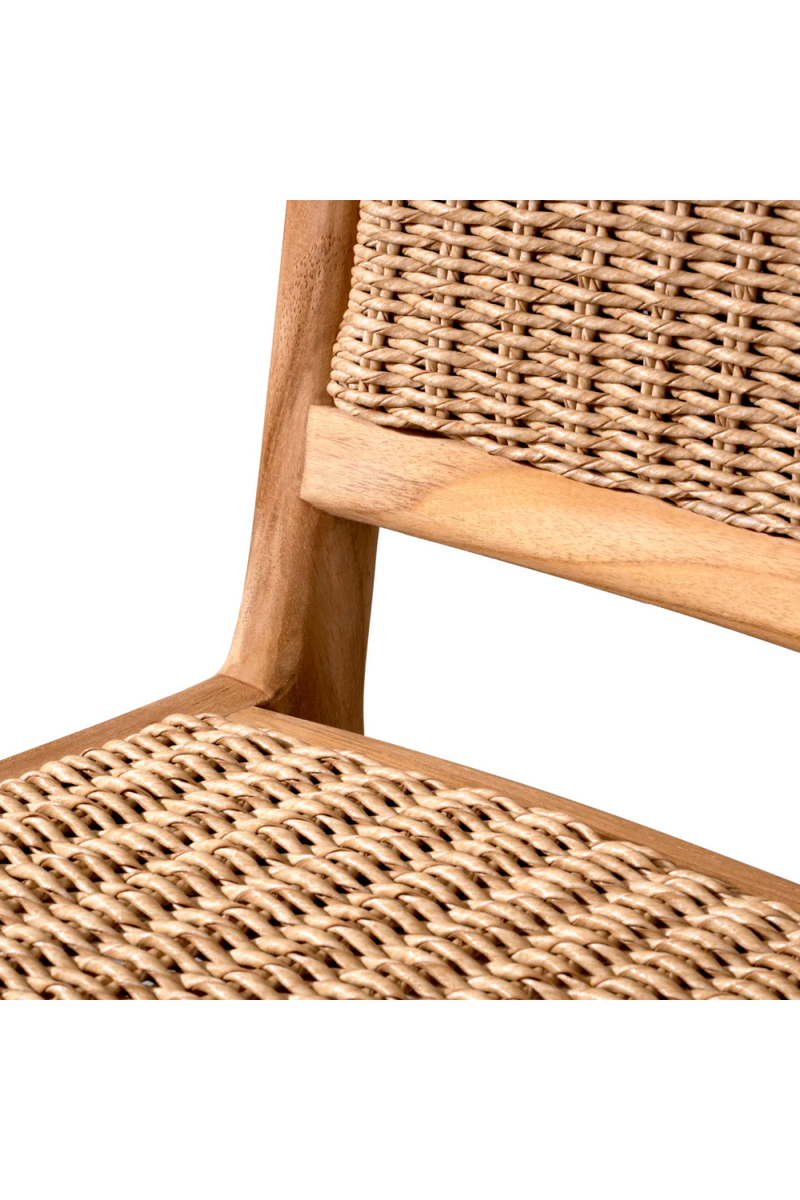 Chaise de salle à manger d'extérieur en teck | Eichholtz Pivetti | Meubleluxe.fr