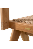 Chaise de salle à manger d'extérieur en teck | Eichholtz Niclas | OROA.fr