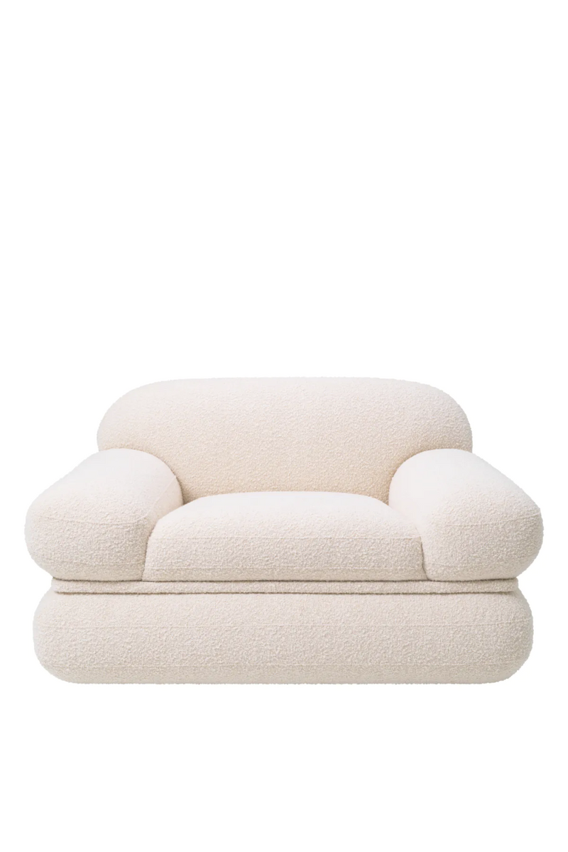 Fauteuil bouclé crème | Eichholtz Ménard | Meubleluxe.fr