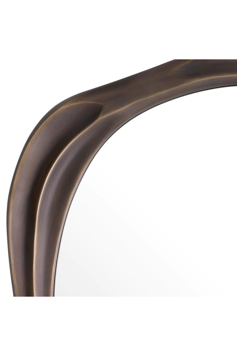 Miroir oval en bronze | Eichholtz Karma S | Meubleluxe.fr