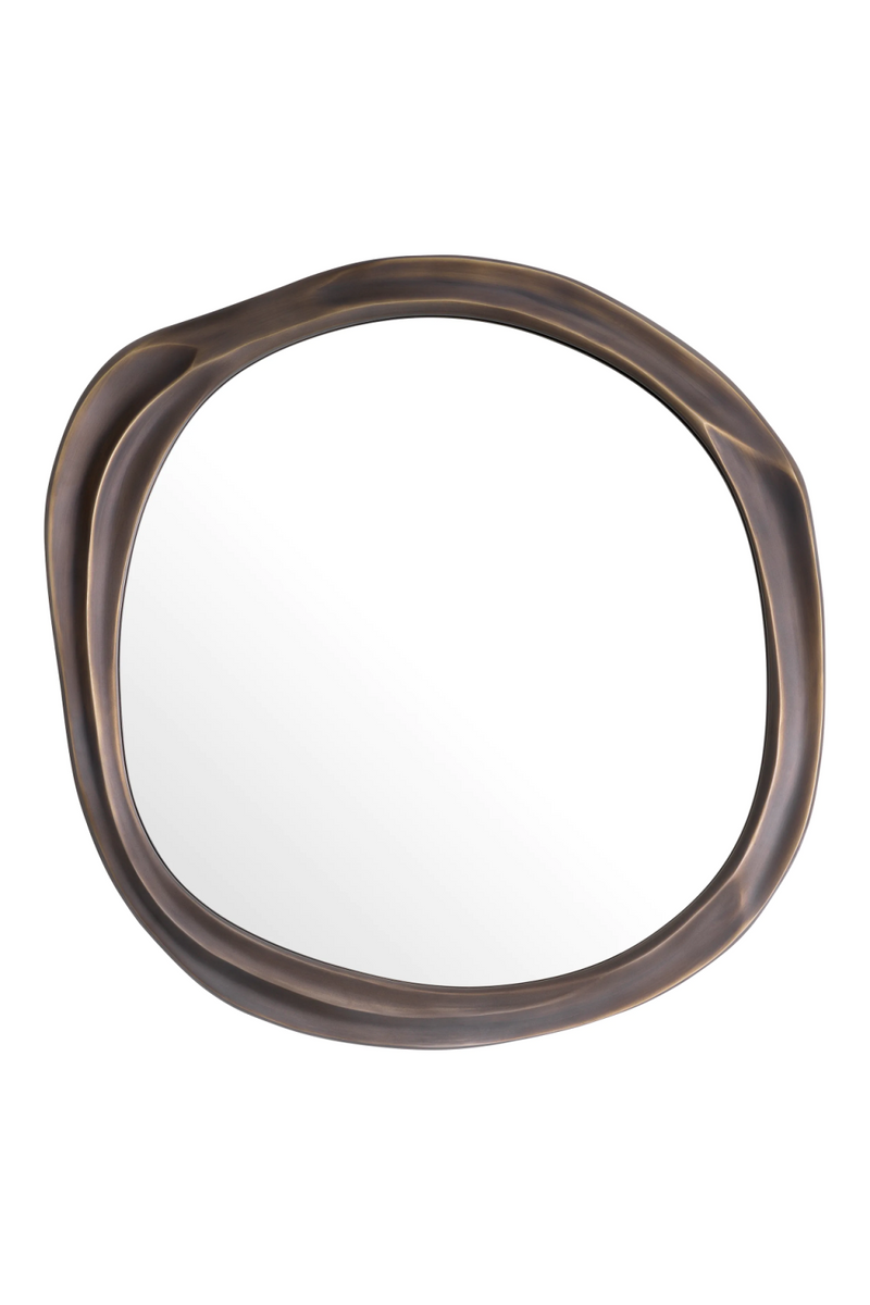 Miroir oval en bronze | Eichholtz Karma S | Meubleluxe.fr