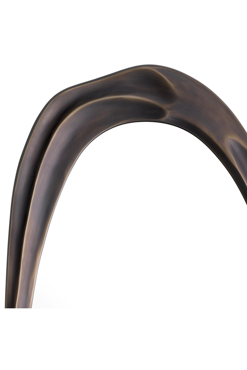 Miroir oval en bronze | Eichholtz Karma M | Meubleluxe.fr