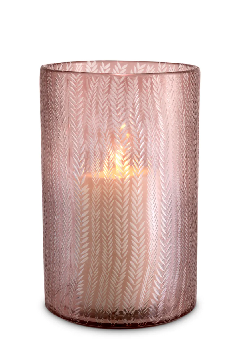 Photophore en verre rose | Eichholtz Spencer S | Meubleluxe.fr