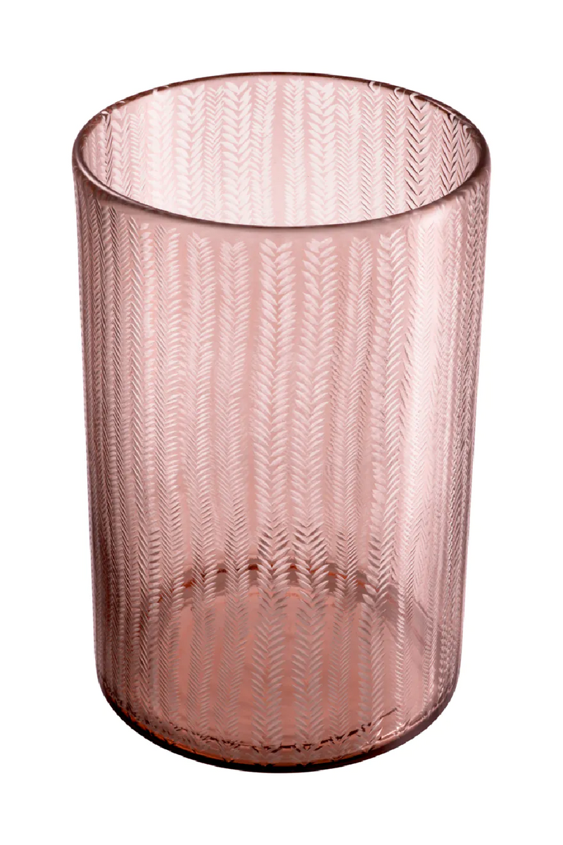 Photophore en verre rose | Eichholtz Spencer L | Meubleluxe.fr