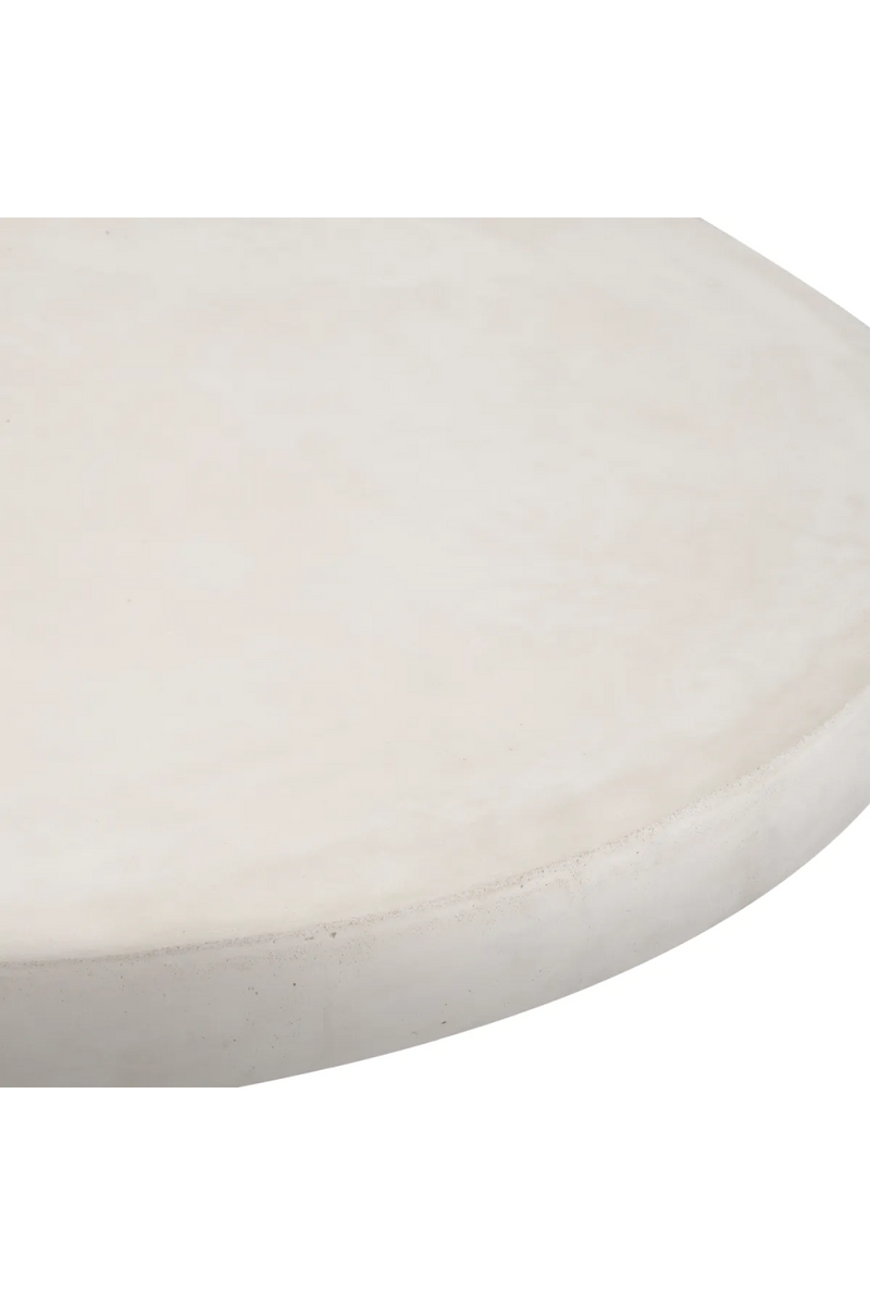 Table basse ronde d'extérieur crème | Eichholtz Cleon | Meubleluxe.fr