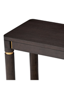 Bureau en chêne moka et laiton brossé | Eichholtz Carmel | Meubleluxe.fr