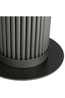 Table à manger ronde en marbre céramique et finition bronze | Eichholtz Volterra | OROA.fr