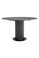 Table à manger ronde en marbre céramique et finition bronze | Eichholtz Volterra | OROA.fr