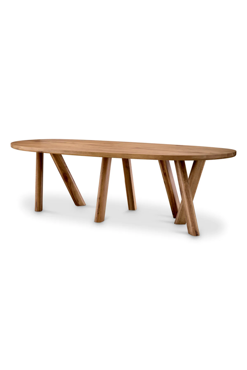 Table de salle à manger en chêne | Eichholtz Bayshore | Meubleluxe.fr