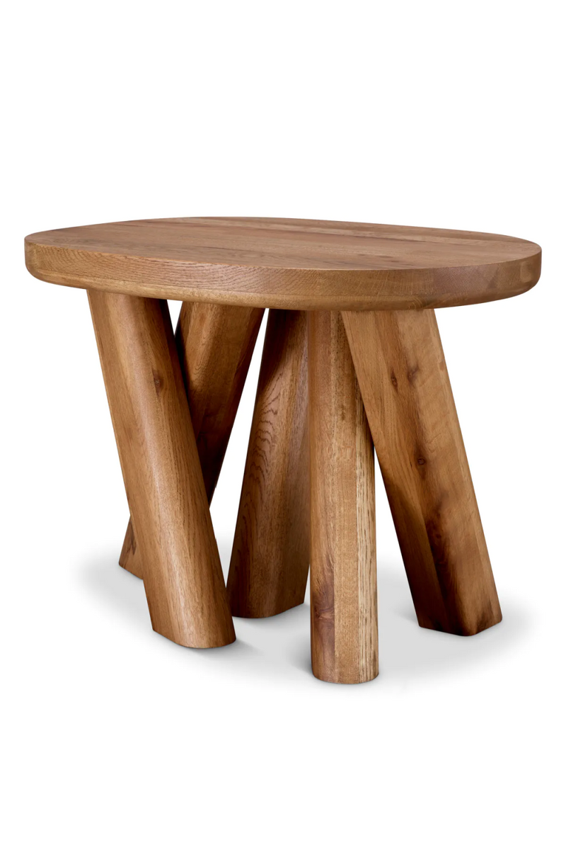 Table d'appoint en chêne | Eichholtz Bayshore | Meubleluxe.fr