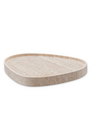 Plateau en travertin beige | Eichholtz Arman | OROA.fr