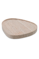 Plateau en travertin beige | Eichholtz Arman | OROA.fr