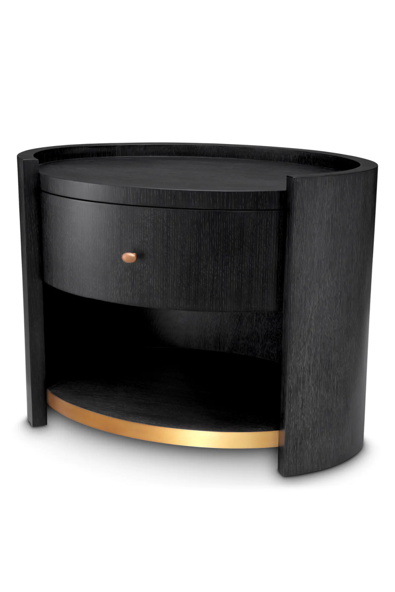 Table de chevet en chêne noir | Eichholtz Rosemberg | Meubleluxe.fr