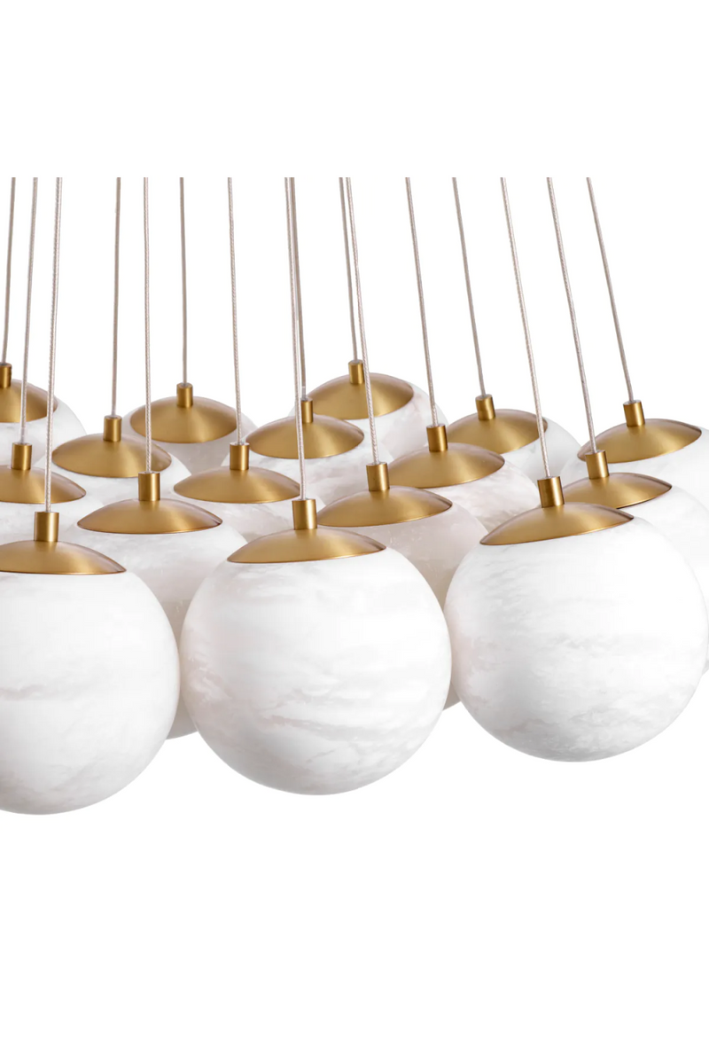 Lustre à boules en albâtre | Eichholtz Sphinx L | Meubleluxe.fr