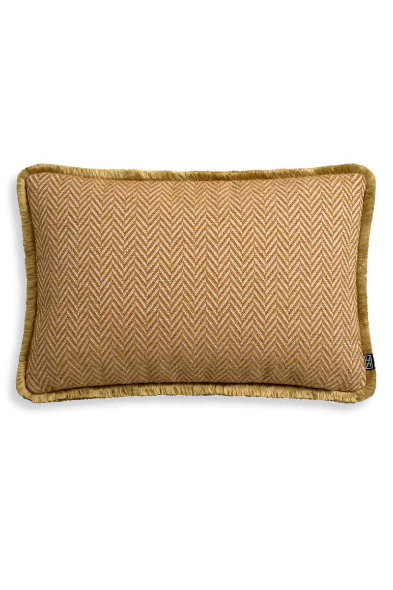 Coussin décoratif rectangulaire jaune ocre | Eichholtz Kauai | Meubleluxe.fr