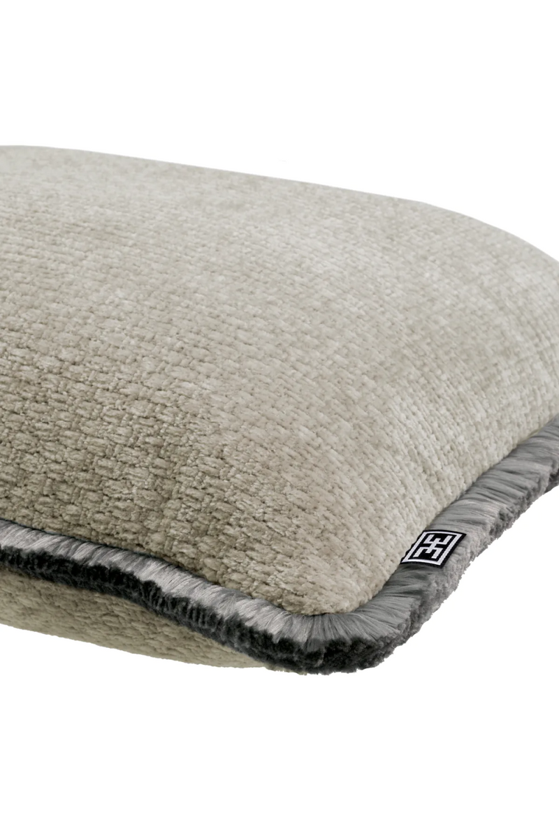 Coussin décoratif rectangulaire gris clair | Eichholtz Paia | Meubleluxe.fr