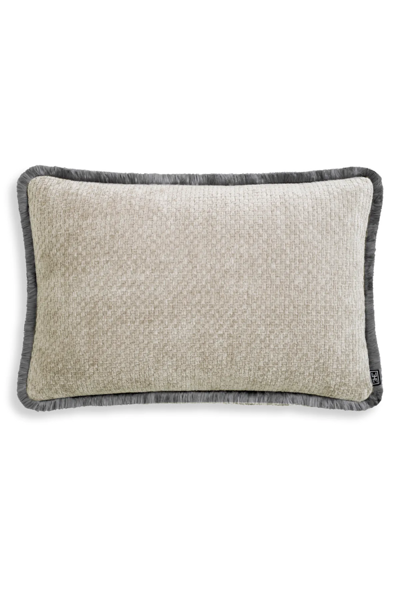 Coussin décoratif rectangulaire gris clair | Eichholtz Paia | Meubleluxe.fr