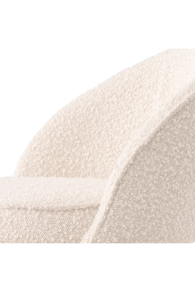 Tabouret de comptoir bouclé crème (lot de 2) | Eichholtz Cooper | Meubleluxe.fr