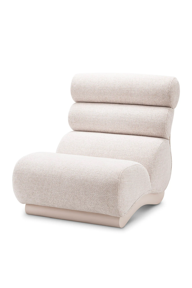 Fauteuil en tissu Canberra blanc cassé | Eichholtz Congreso | Meubleluxe.fr