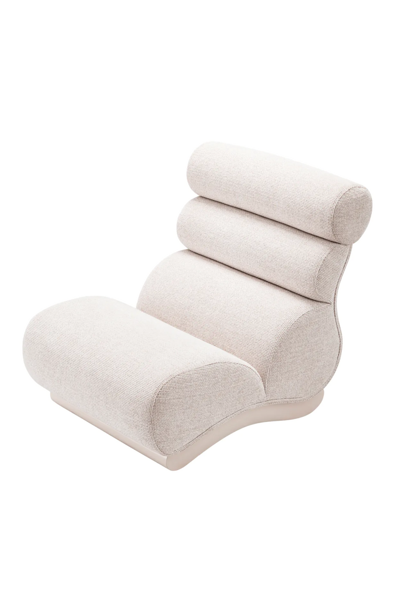 Fauteuil en tissu Canberra blanc cassé | Eichholtz Congreso | Meubleluxe.fr