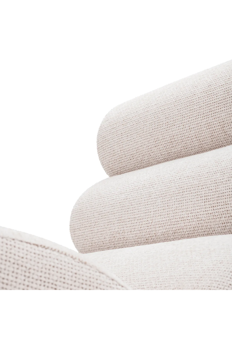 Fauteuil en tissu Canberra blanc cassé | Eichholtz Congreso | Meubleluxe.fr