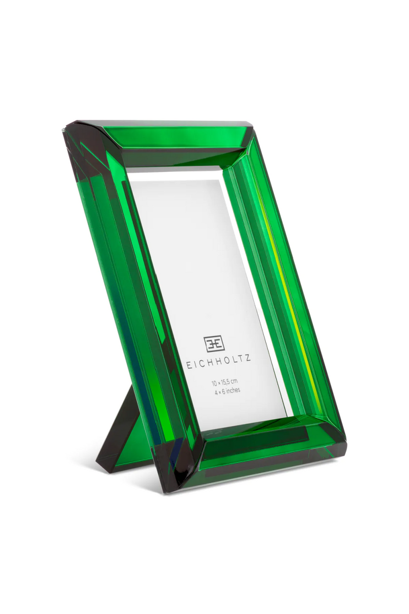 Cadre photo en cristal vert (lot de 2) | Eichholtz Theory S  | Meubleluxe.fr